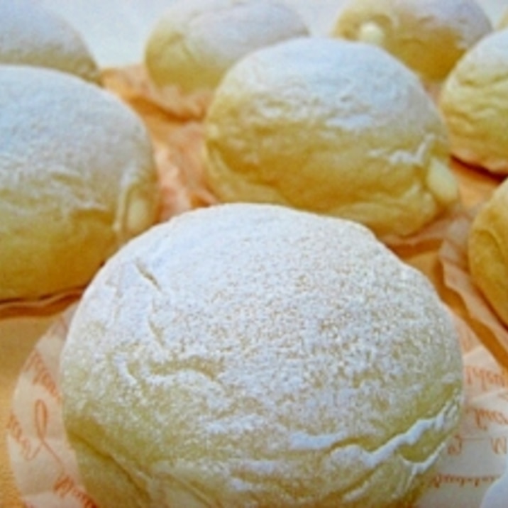 冷やして美味しい ふわふわ 天使のクリームパン レシピ 作り方 By くれぱす ぬりえ 楽天レシピ